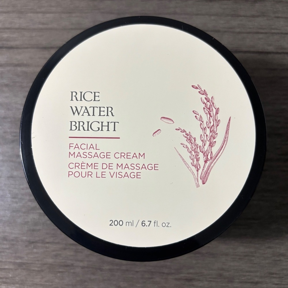 NEW The Face Shop Rice Water Bright Facial Massage Cream 200ml